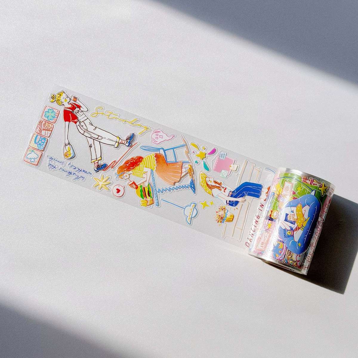 Sticker Pet Tape - Pre-cut - Cloud 9 - 65 mm - 1 - Washi Tape Shop - Tidformera
