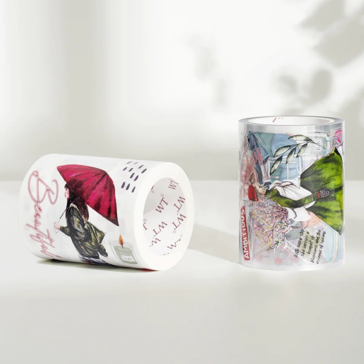 Sticker Pet Tape - Pre - cut - Passing Faces - 60 mm - 4 - Washi Tape Shop - Tidformera