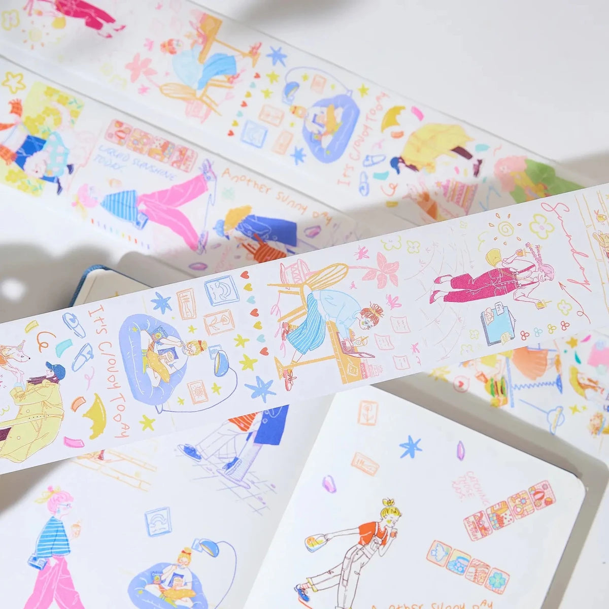 Sticker Washi Tape - Pre-cut - Cloud 9 - 65 mm - 1 - Washi Tape Shop - Tidformera