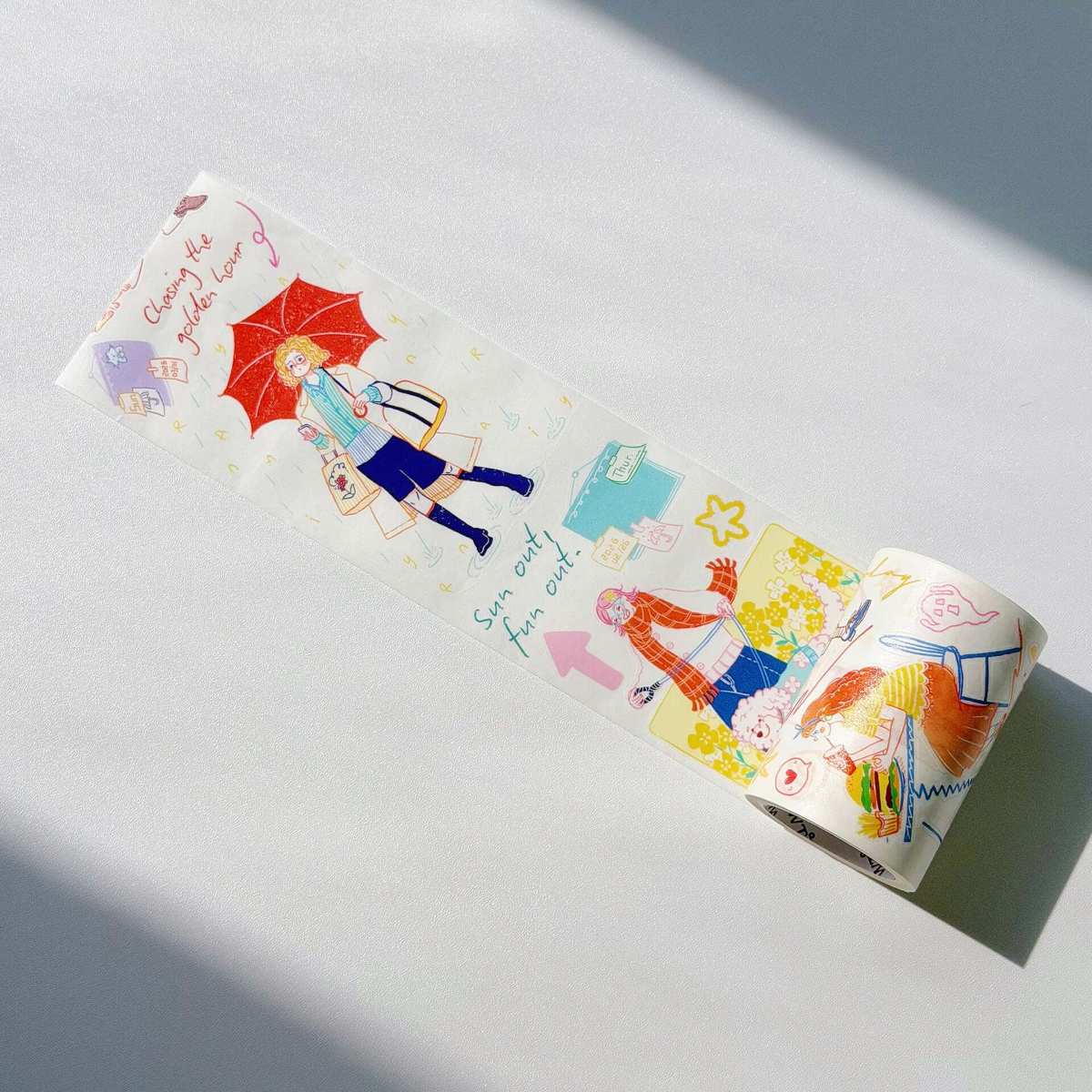 Sticker Washi Tape - Pre-cut - Cloud 9 - 65 mm - 2 - Washi Tape Shop - Tidformera