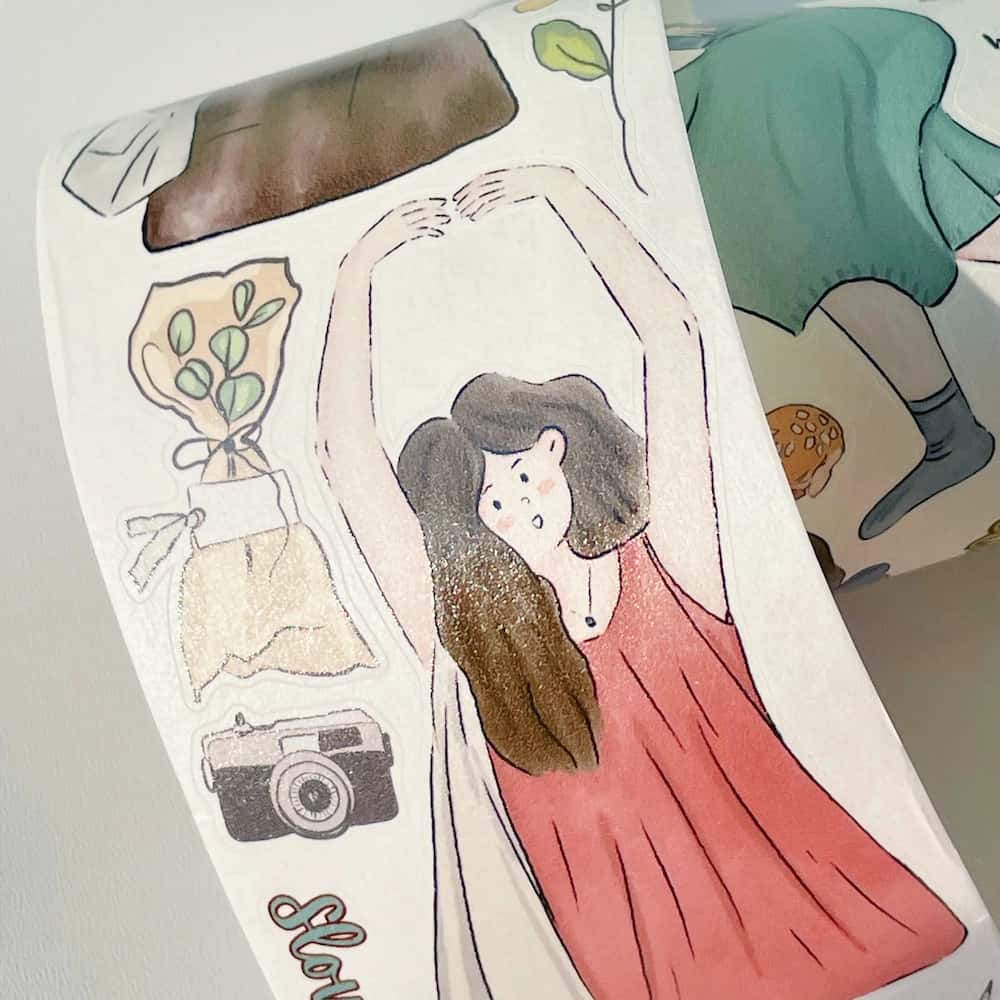 Sticker Washi Tape - Pre - cut - Letter to Myself - 60 mm - 5 - Washi Tape Shop - Tidformera