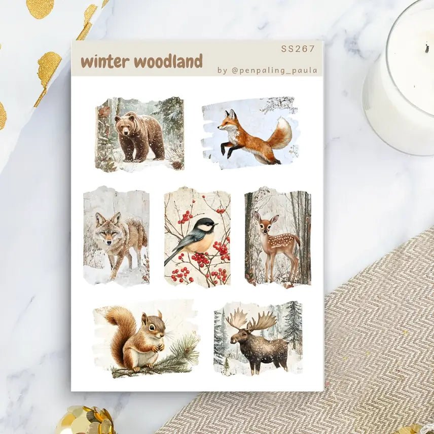 Stickers - Penpaling Paula - Winter Woodland - 1 - Penpaling Paula - Tidformera