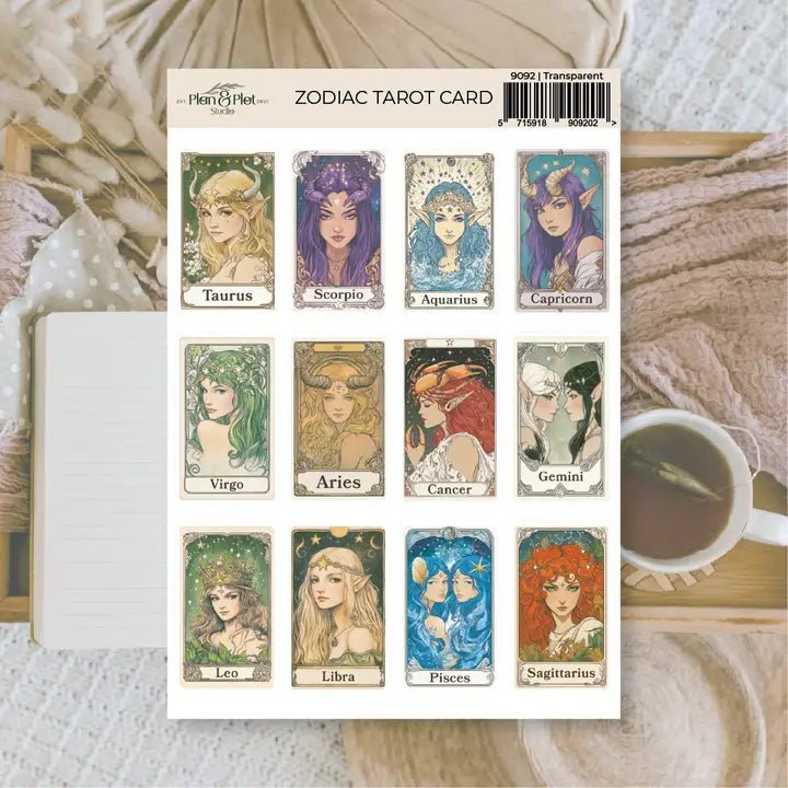 Stickers Plan & Plot Studio Vinyl - Zodiac Tarot Card - 1 - Plan & Plot Studio - Tidformera