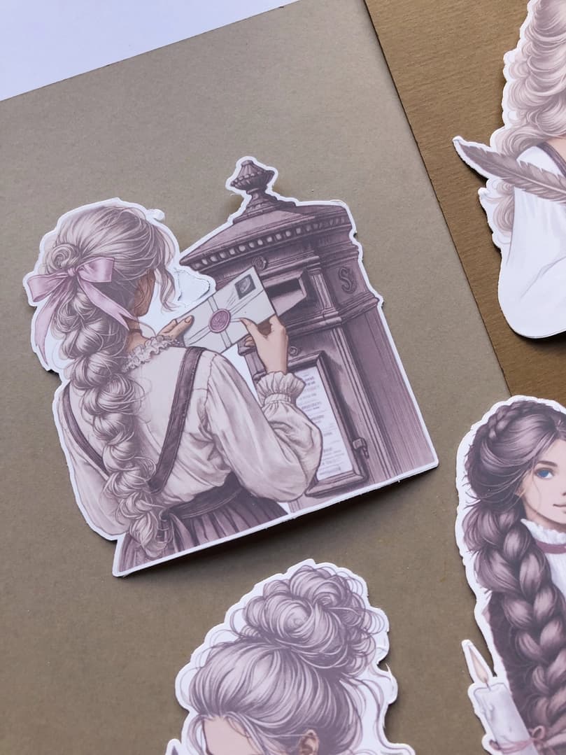 Stickers - T's Stationery - Academia Mail Girls - 2 - T's Stationery - Tidformera