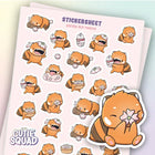 Stickersheet CutieSquad - Sakura Red Pandas - 1 - CutieSquad - Tidformera
