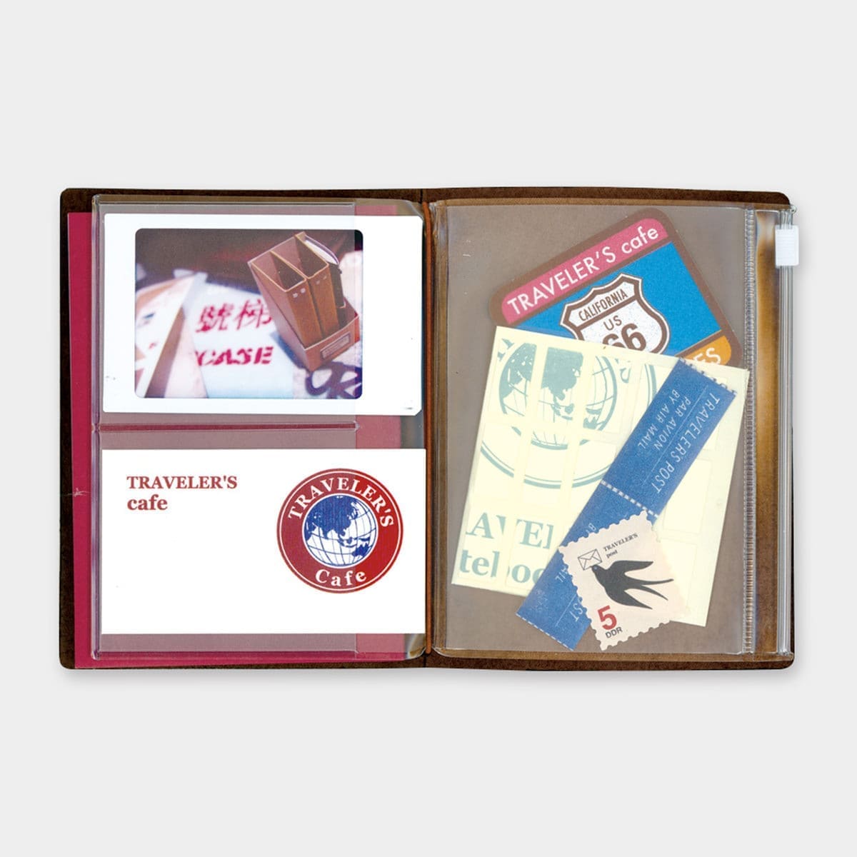 TN Passport Refill 004. Zipper case - 2 - Traveler's Company - Tidformera