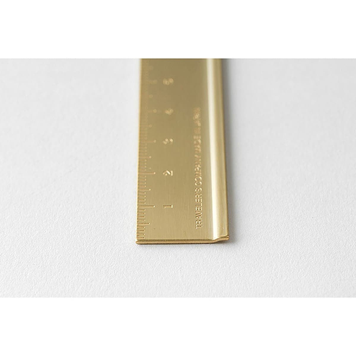 TRC Brass Mässing - Ruler - 3 - Traveler's Company - Tidformera