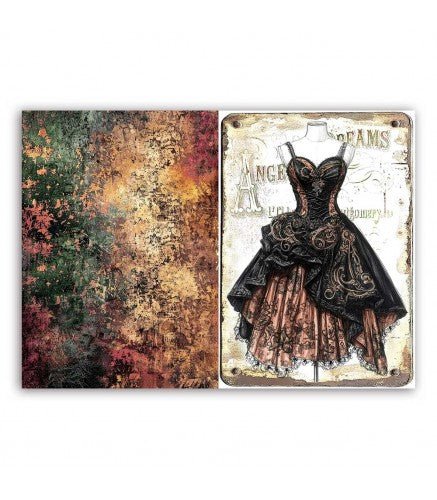 Vellum Paper A4 10-pack - Steampunk - 3 - Paper Designs - Tidformera