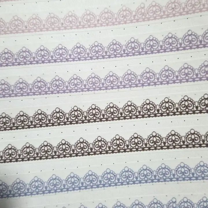 Washi tape 10 mm - Lace - Lilac Easter - 3 - Lana's Scrap Shop - Tidformera