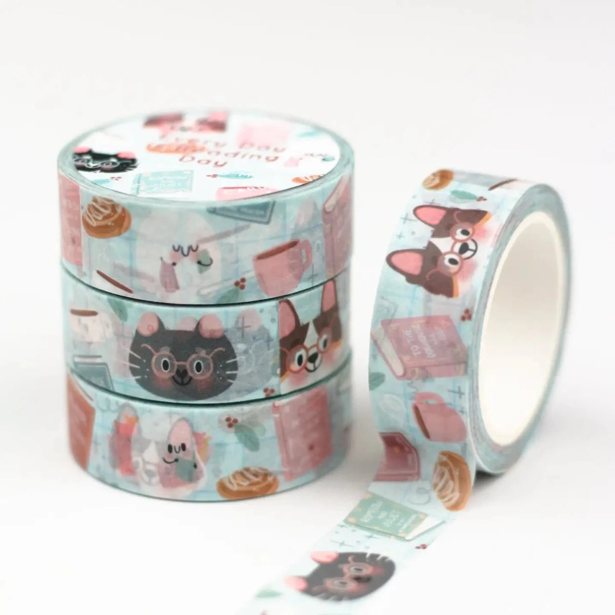 Washi tape 15 mm - Every Day Is Reading Day - 3 - My Sweet Paper Card - Tidformera