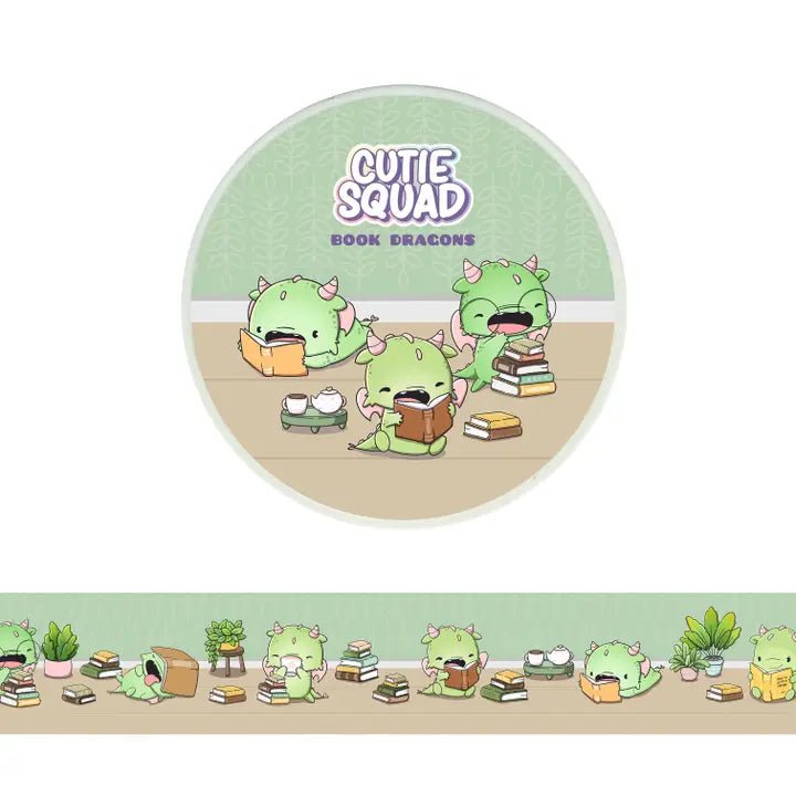 Washi tape CutieSquad - Book Dragons - 1 - CutieSquad - Tidformera