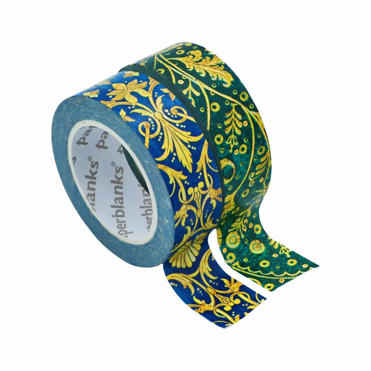 Washi Tape Paperblanks 2 - pack - Emerald Flower & Silk Sky - 1 - Paperblanks - Tidformera