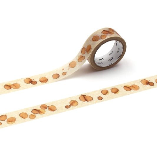 Washi Tape Upcycle - 15 mm - Coffee stain - 1 - MT masking tape - Tidformera