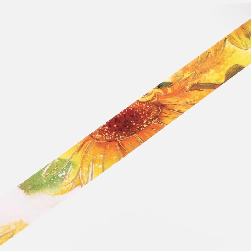 Washi Tape Watercolor Flower - Mukaihawaii - 3 - BGM - Tidformera
