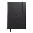 Webnotebook Dotted Anteckningsbok - A5 från Rhodia - Svart anteckningsbok med svart bokmärkesband samt gummiband för stängning - Tidformera