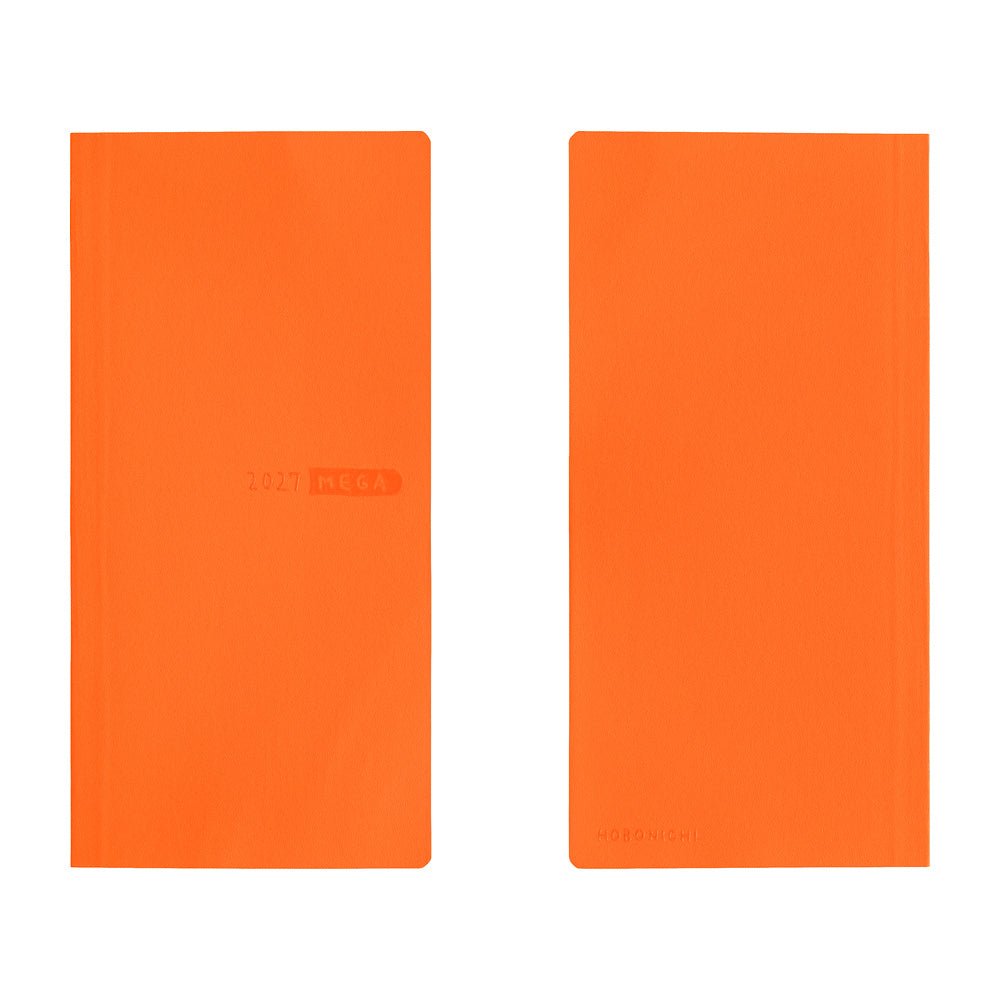 Weeks MEGA Sneaker: Mandarin Orange - 2027 - 8 - Hobonichi Techo - Tidformera