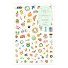 Yuru Log Sticker 1 ark - Motif - 1 - Midori - Tidformera