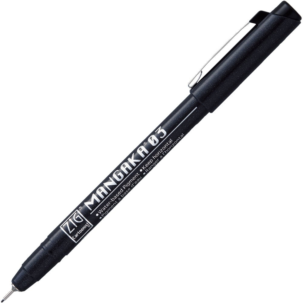 ZIG Kurecolor Manga - Fine & Brush 6-pack - Basic - 5 - ZIG Kuretake - Tidformera