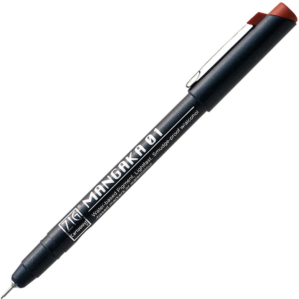 ZIG Kurecolor Manga - Fine & Brush 6-pack - Portrait - 4 - ZIG Kuretake - Tidformera