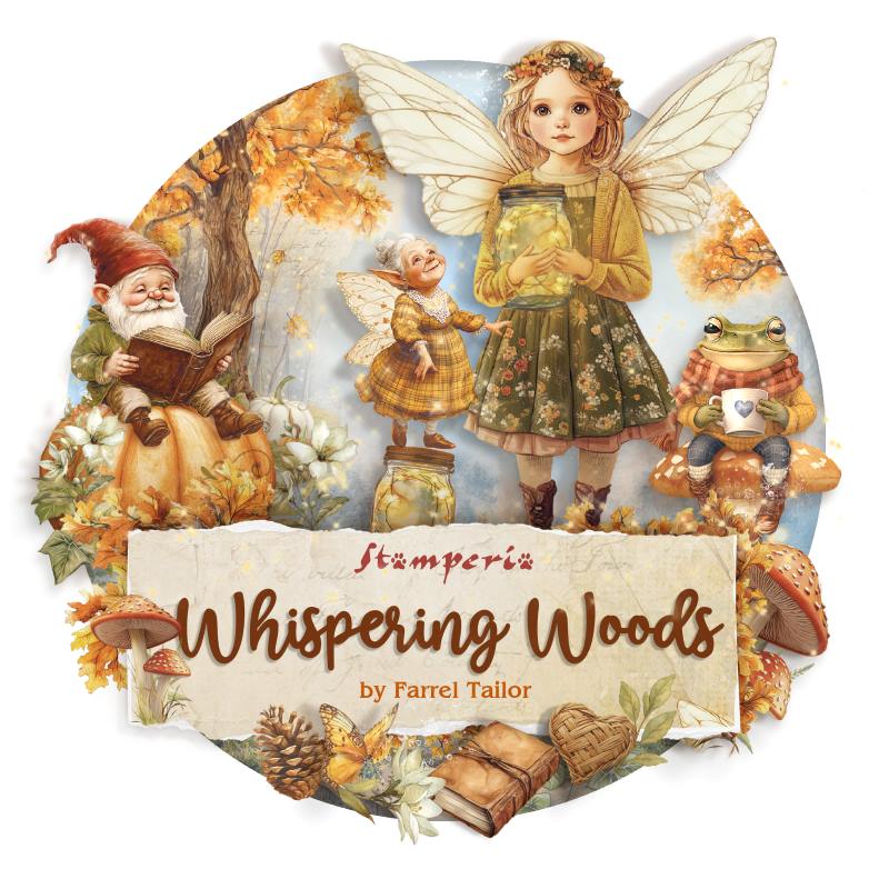 Serien Whispering Woods från Stamperia - Tidformera