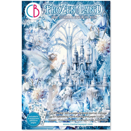 Omslagsbild på häftet Frozen Land Junk Journal & Ephemera book