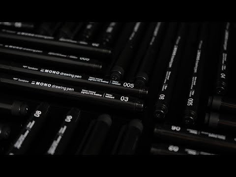 Mono Drawing pen, svarta fineliners från Tombow - Tidformera