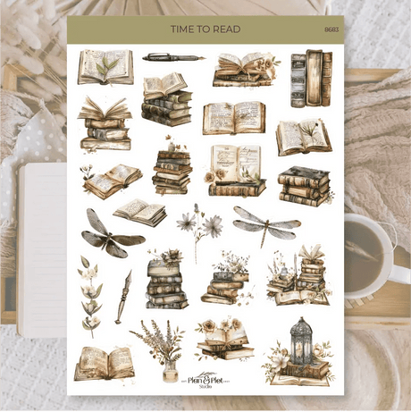  Sticker sheets - Här finnd olika former av ark med klistermärken  som denna från Plan & Plot 
