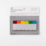 008 Short Sticky notes Set A. Förpackning med korta indexflikar med 6 färger från Stálogy - Tidformera