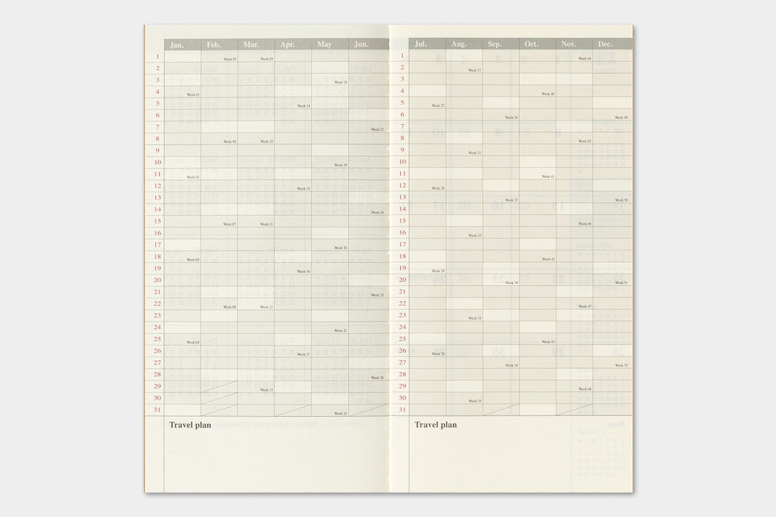 TRC 2027 Monthly Diary Regular size