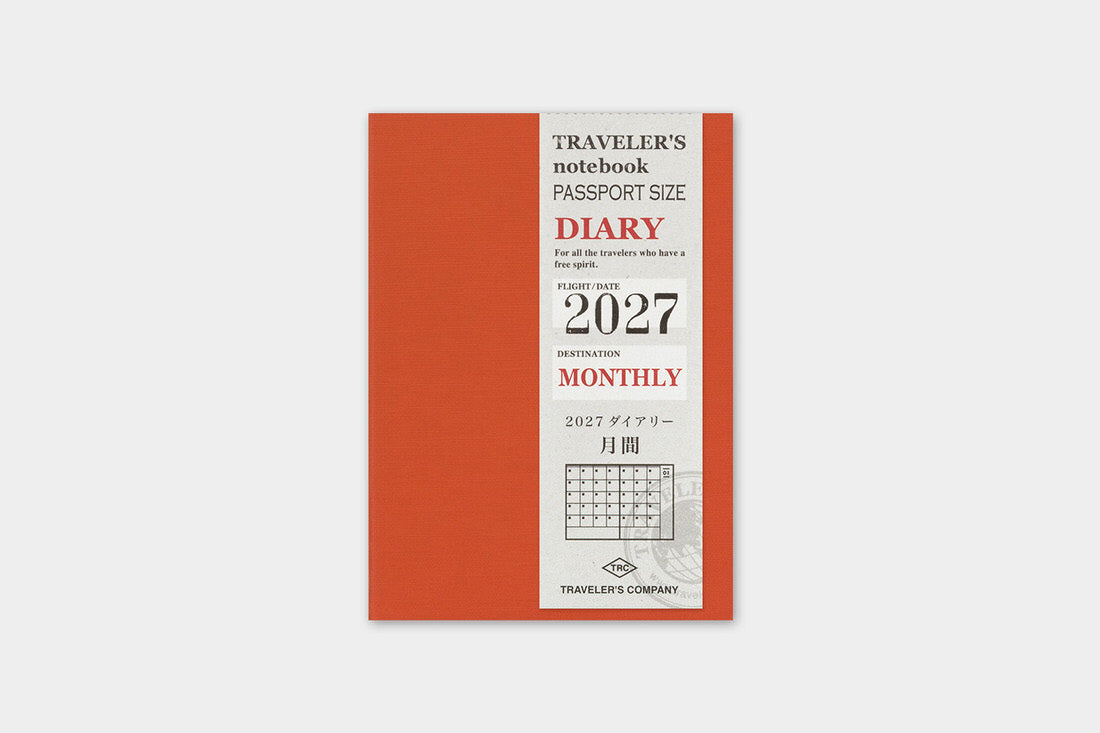 TRC 2027 Monthly Diary Passport size