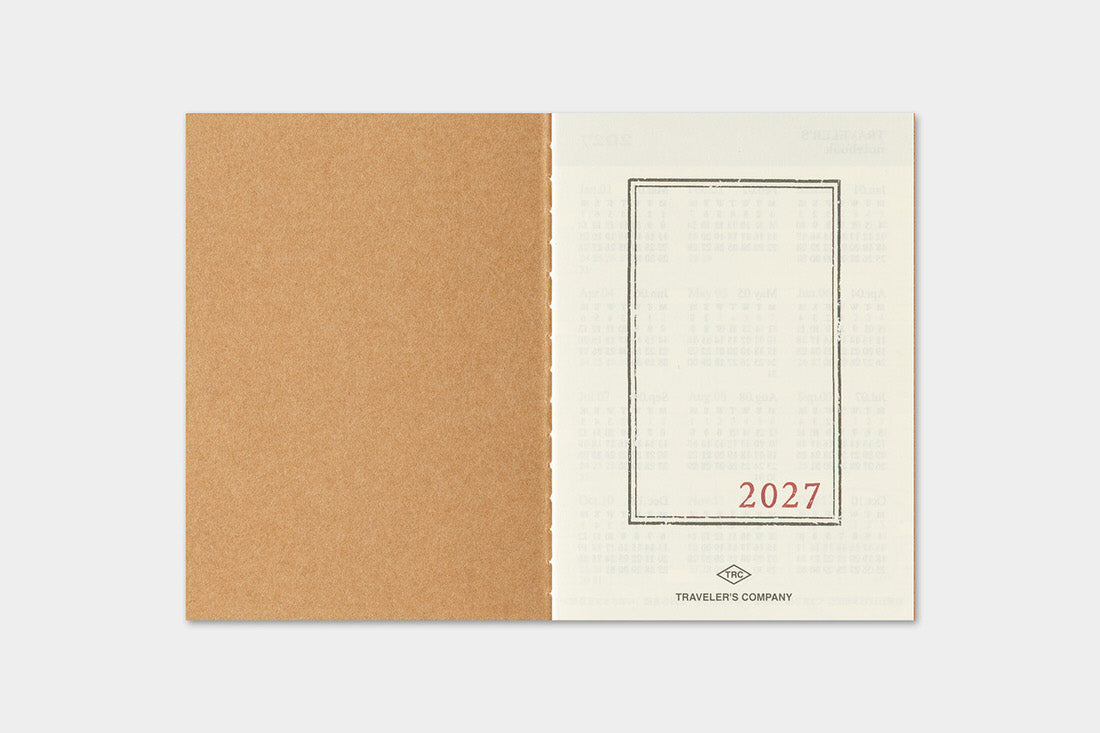 TRC 2027 Monthly Diary Passport size