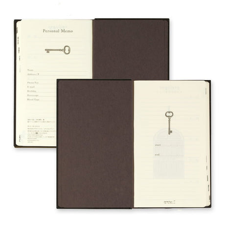 5 year diary Gate - Black - 5 - Midori - Tidformera