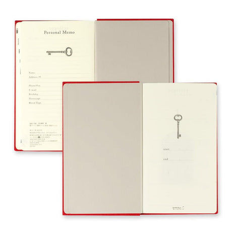 5 year diary Gate - Red - 7 - Midori - Tidformera