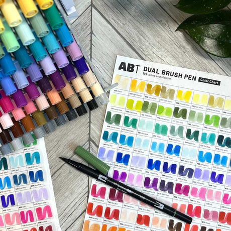 Smakprov - Tombow ABT Dual Brush pen - Swatches