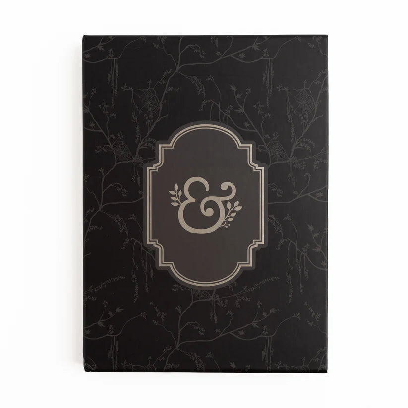 Dotted Notebook - Black dot grid - A5 - Wolf in the Night