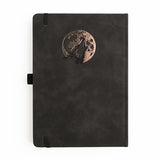 Dotted Notebook - Black dot grid - A5 - Wolf in the Night