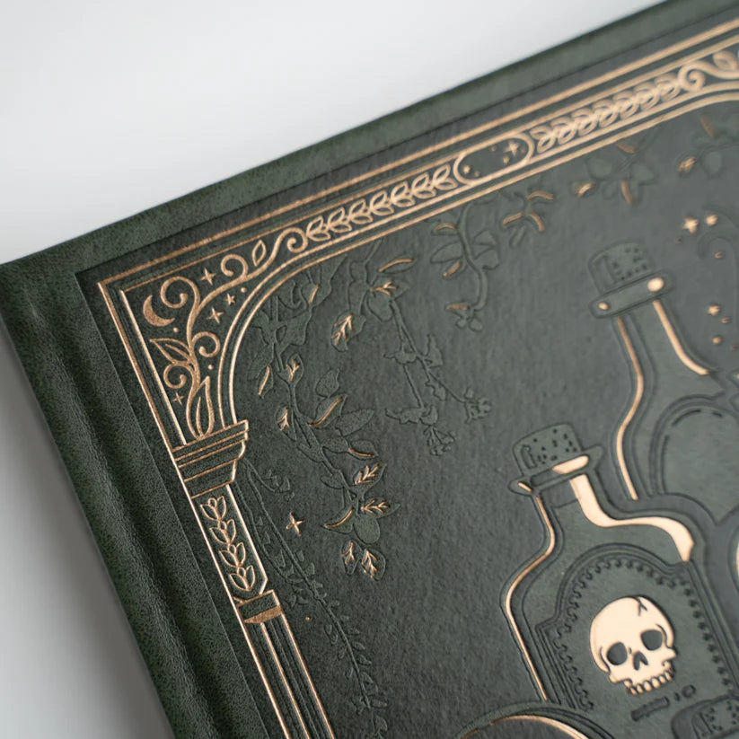 Dotted Notebook - Black dot grid - A5 - Apothecary Shelf