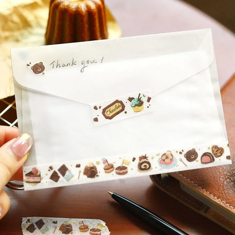 Washi Tape Tokimeki Flavor - Chocolate