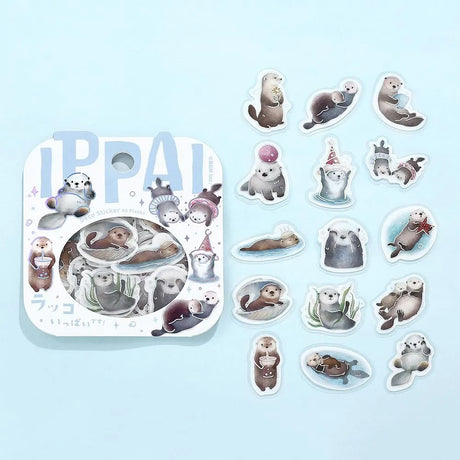 Flake stickers - Ippai -  Full of sea otters!