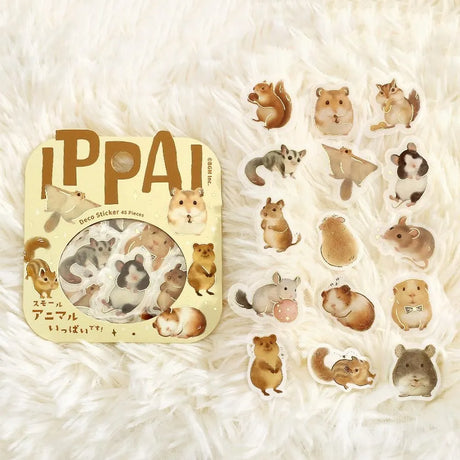 Flake stickers - Ippai - Small Animals are all over the place!