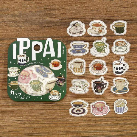 Flake stickers - Ippai -  Cups are full