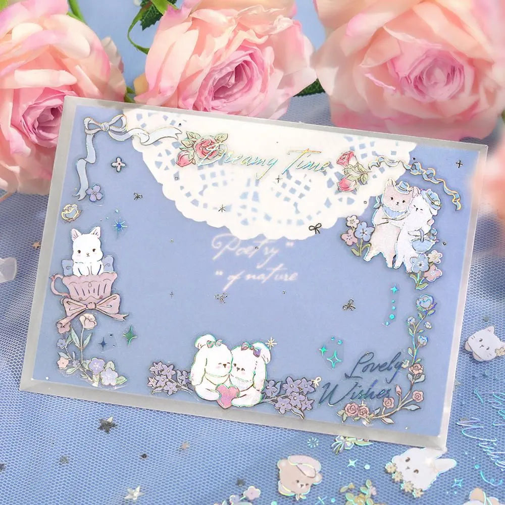 Clear stickers IRIDE 3-pack - Fairy tale Animal