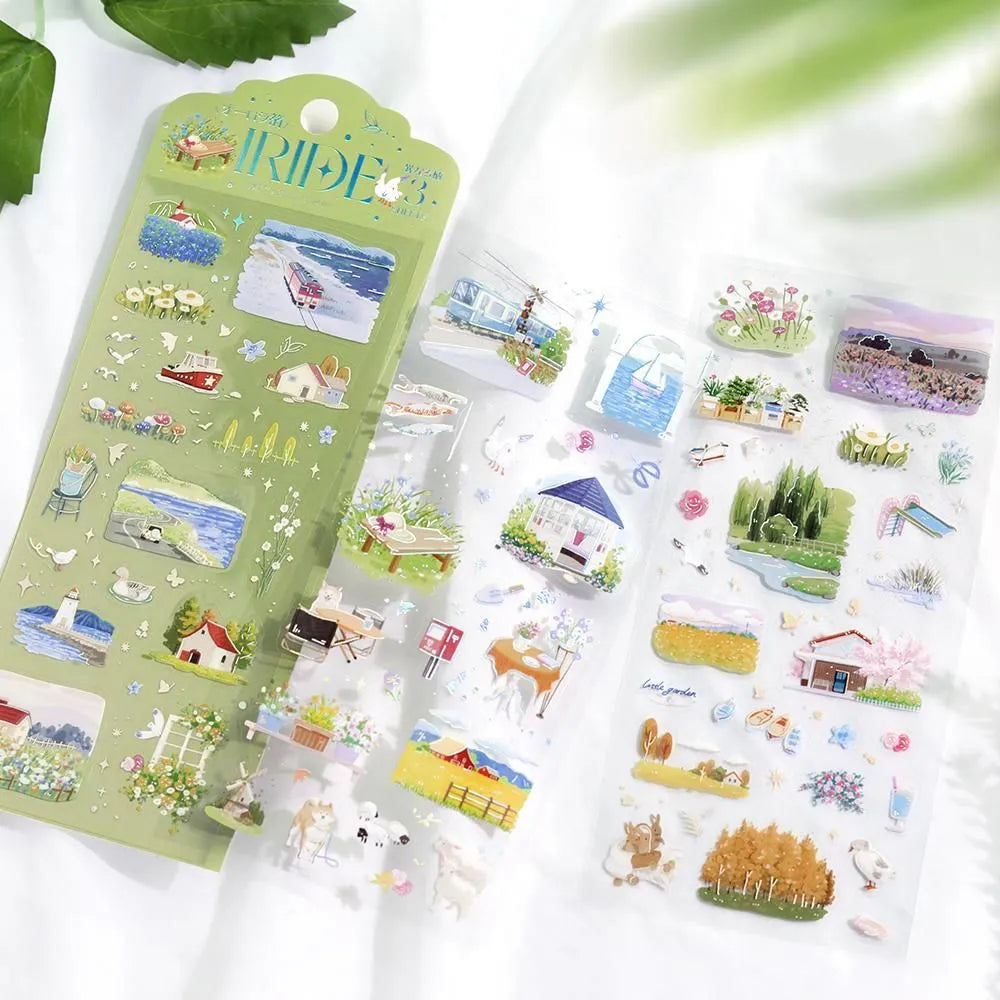 Clear stickers IRIDE 3-pack - On the road
