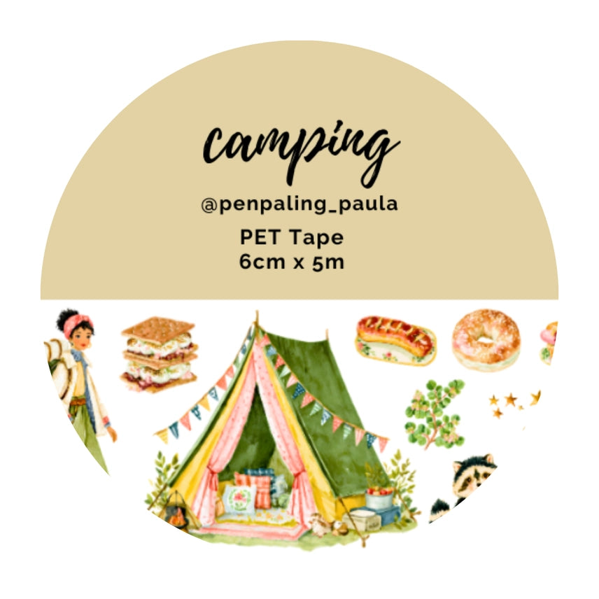 Pre cut Pet Tape - Penpaling Paula 60 mm - Camping