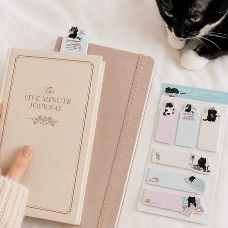 Bookmark Sticky Notes - Mocha cat - 6 designer