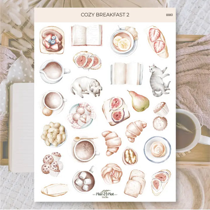 Stickers Plan & Plot Studio Vinyl - Cozy Breakfast 2