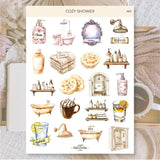 Stickers Plan & Plot Studio Vinyl - Cozy Shower
