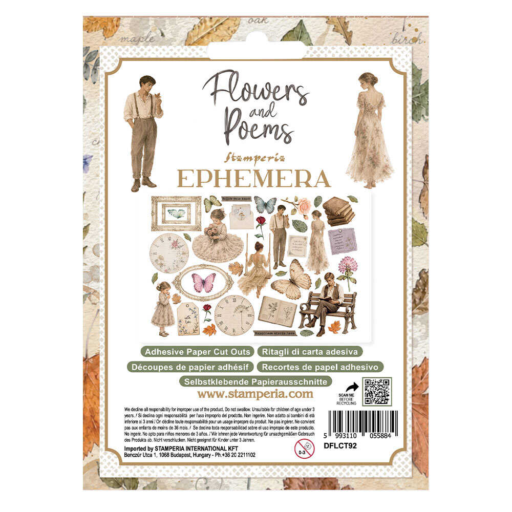 Die cuts - Adhesive - Flowers and Poems
