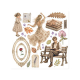Rub-On Kit 15,5 x 15,5 cm - Flowers and Poems