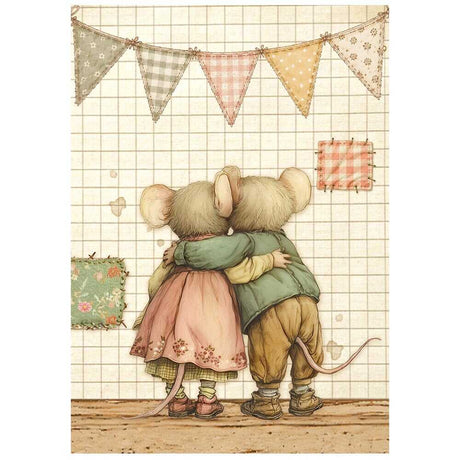 Rice Paper A6 - 8-pack - Cozy Family